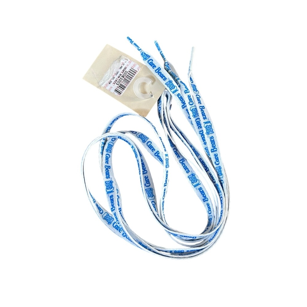 Vintage Y2K Care Bears Grumpy Bear Shoe Laces Blue & White Hot Topic Kawaii NWT